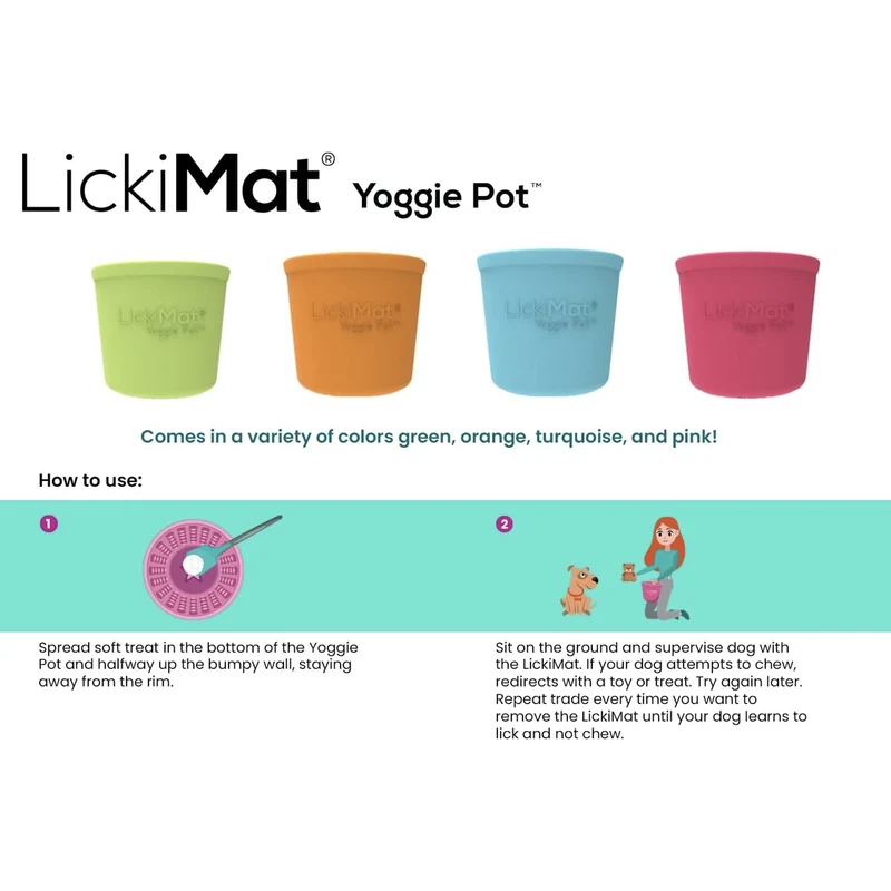 LickiMat Yoggie Pot – Anti-Schling Hundenapf für langsames Fressen & entspanntes Lecken