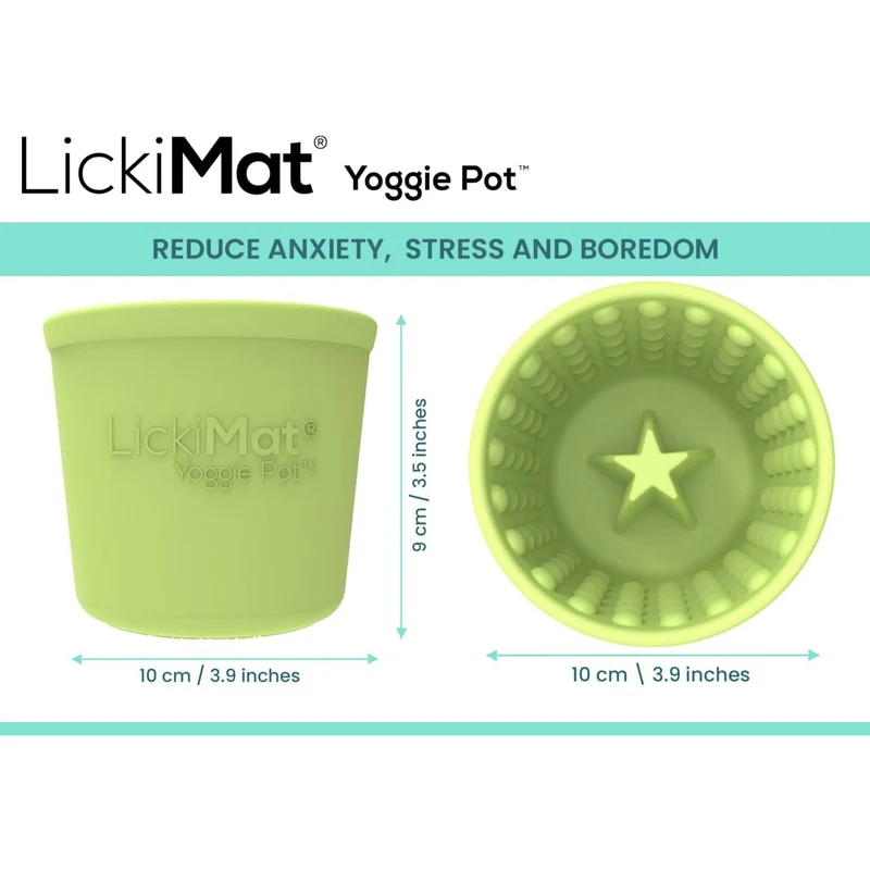 LickiMat Yoggie Pot – Anti-Schling Hundenapf für langsames Fressen & entspanntes Lecken