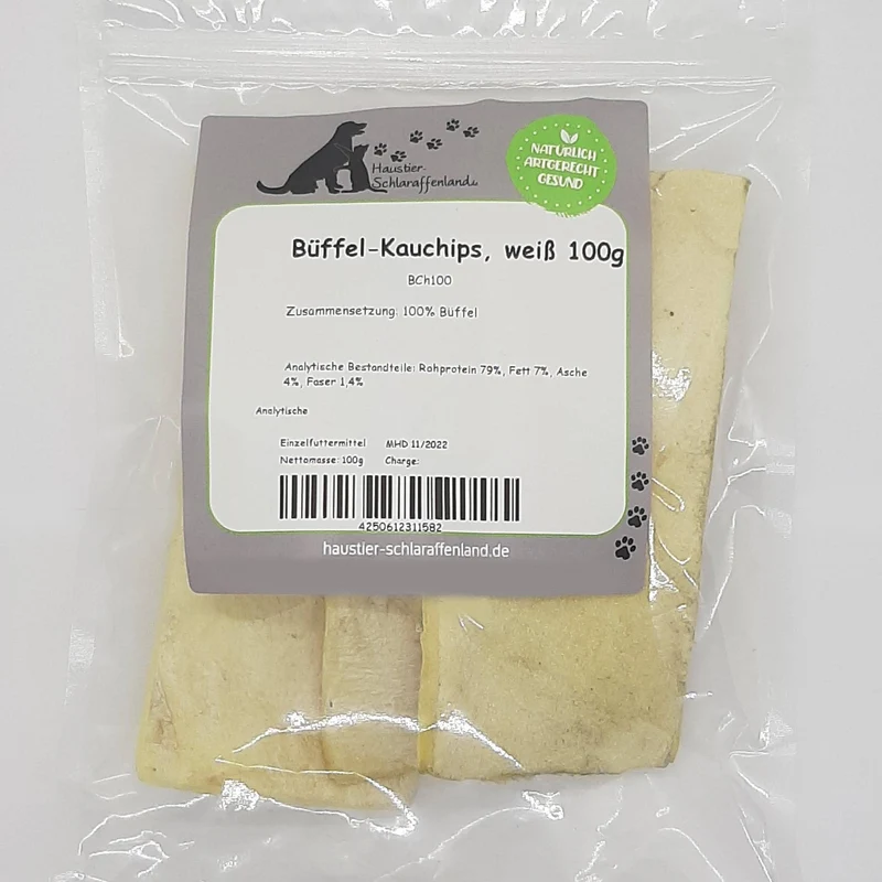 Büffel-Kauchips, weiß