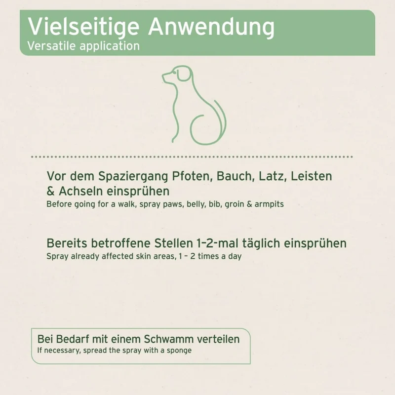 AniForte Grasmilben-EX Spray für Hunde – Natürlicher Schutz gegen Juckreiz, Hautreizungen & Grasmilbenbefall mit ätherischen Ölen