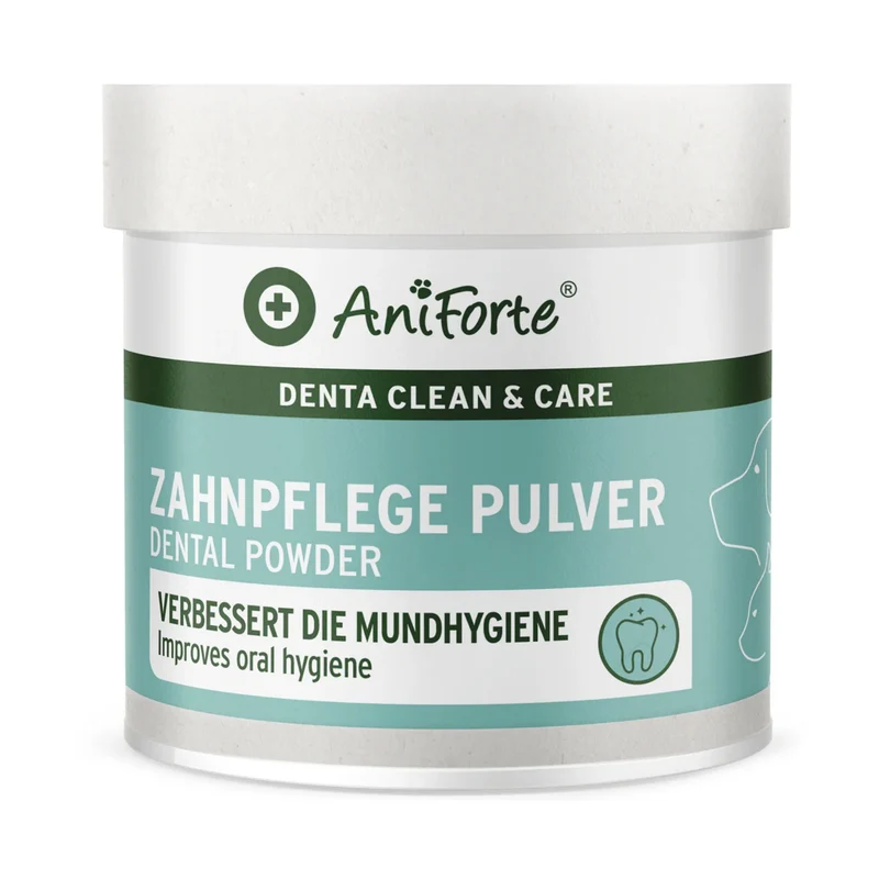 AniForte Denta Clean & Care Zahnpflege Pulver für Hunde – Natürliche Zahnreinigung gegen Plaque, Zahnstein & Mundgeruch