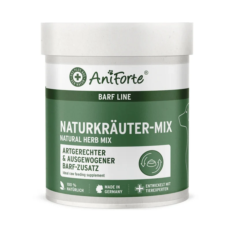 AniForte BARF LINE Naturkräuter-Mix – Premium Kräutermischung für natürliche Vitalität & gesunde Verdauung beim Hund