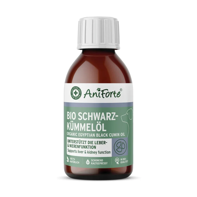 AniForte Ägyptisches Bio Schwarzkümmelöl für Hunde – Natürliche Unterstützung für Immunsystem, Haut & Fell, Verdauung und Vitalität