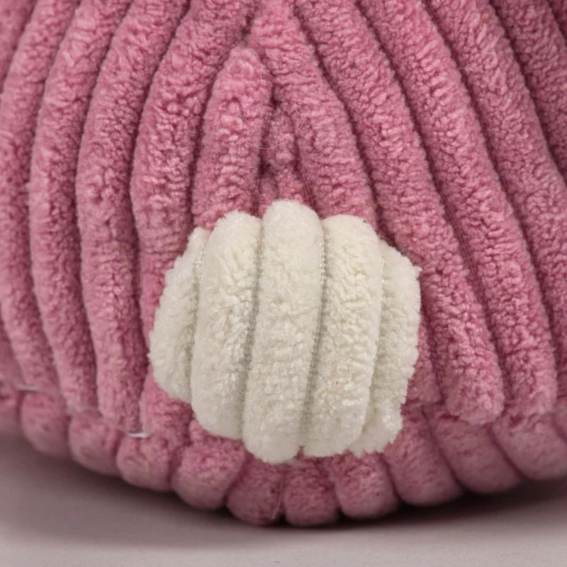 HuggleHounds Bitsy Bunny Knottie – Strapazierfähiges Plüsch-Hundespielzeug mit geknoteten Gliedmaßen für intensive Kausessions und aktives Spielen