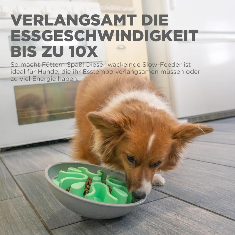 Outward Hound Fun Feeder Wobble Slo-Bowl, Anti-Schling Napf