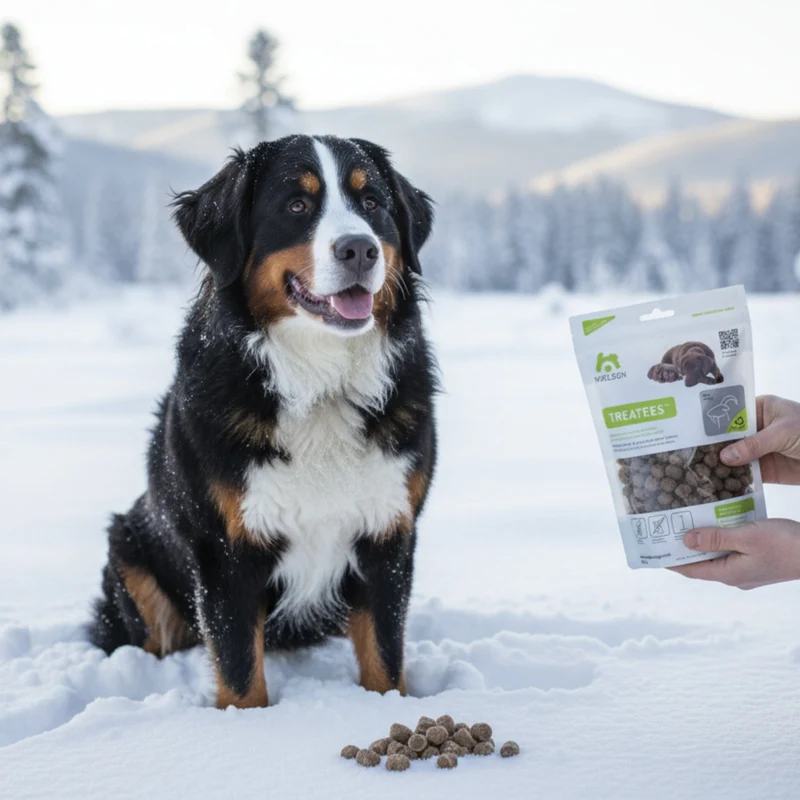 Maelson Treatees Soft Hundesnacks mit Ziege – Getreidefreie Premium-Belohnung für sensible Hunde