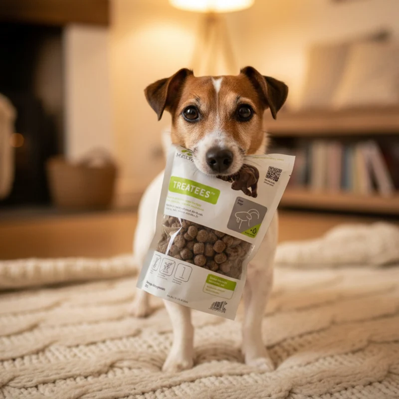 Maelson Treatees Soft Hundesnacks mit Ziege – Getreidefreie Premium-Belohnung für sensible Hunde