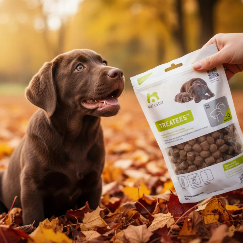 Maelson Treatees Soft Hundesnacks mit Ziege – Getreidefreie Premium-Belohnung für sensible Hunde
