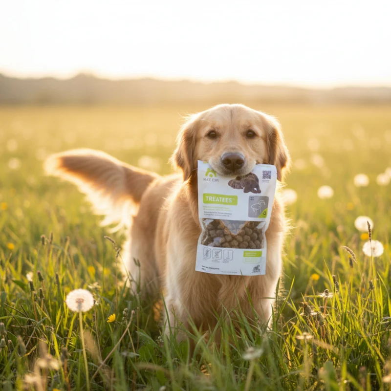 Maelson Treatees Soft Hundesnacks mit Ziege – Getreidefreie Premium-Belohnung für sensible Hunde