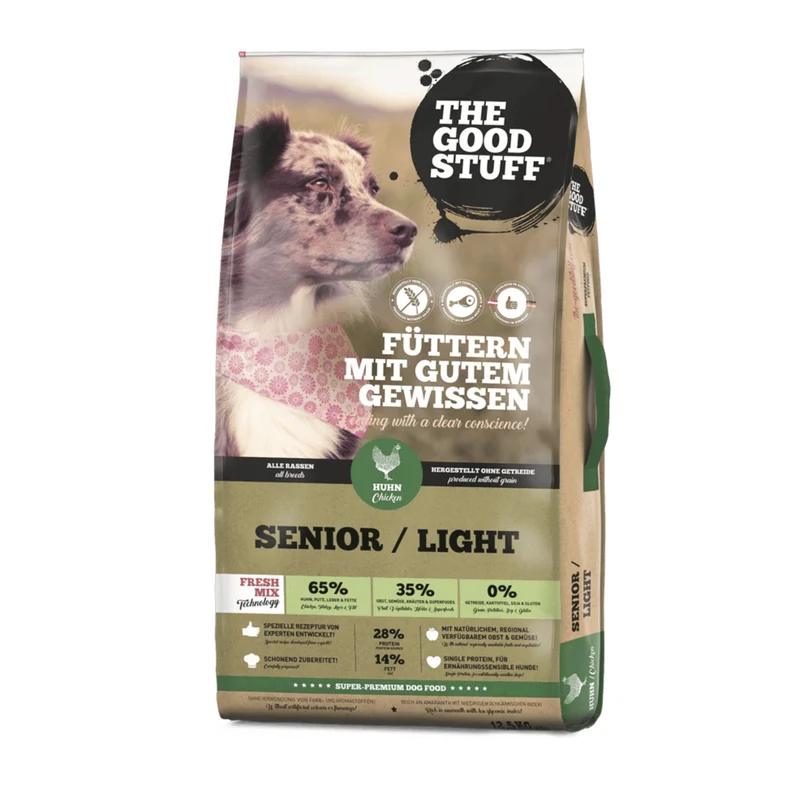 The Goodstuff Senior/Light Hundefutter mit Huhn – Gelenkunterstützung, Gewichtskontrolle & leichte Verdaulichkeit für ältere und übergewichtige Hunde