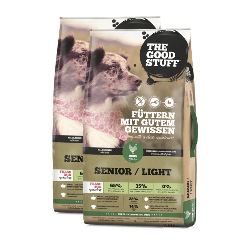 The Goodstuff Senior/Light Hundefutter mit Huhn – Gelenkunterstützung, Gewichtskontrolle & leichte Verdaulichkeit für ältere und übergewichtige Hunde