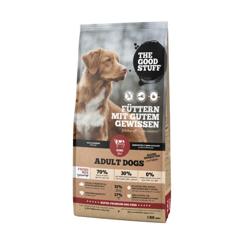 The Goodstuff Adult Minis Premium Trockenfutter mit Rind – Vollwertige Ernährung für kleine Hunderassen mit hochwertigen Proteinen, natürlichen Zutaten und optimaler Nährstoffbalance