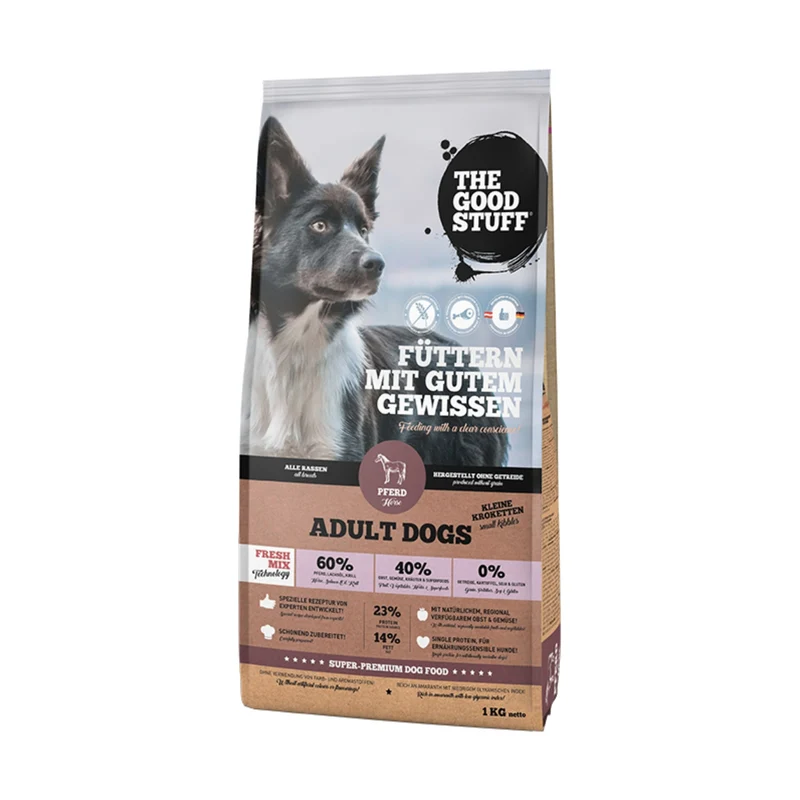 The Goodstuff Adult Minis Trockenfutter mit Pferdefleisch – Premium Hundefutter für kleine Rassen, hypoallergen & getreidefrei, leicht verdaulich