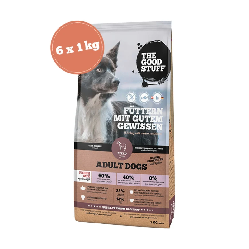 The Goodstuff Adult Minis Trockenfutter mit Pferdefleisch – Premium Hundefutter für kleine Rassen, hypoallergen & getreidefrei, leicht verdaulich