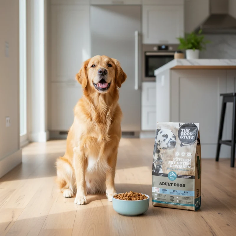 The Goodstuff Adult Dogs Lachs Trockenfutter – Getreidefreie Premium-Vollnahrung mit Omega-3 für glänzendes Fell, starke Abwehrkräfte und natürliche Vitalität