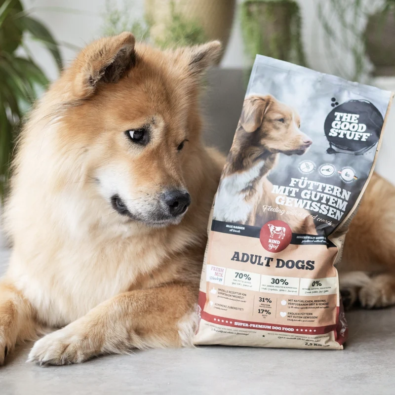 The Goodstuff Adult Dogs Rind Premium Trockenfutter für erwachsene Hunde – Getreidefrei, Natürlich & Leicht Verdaulich für Gesunde Vitalität