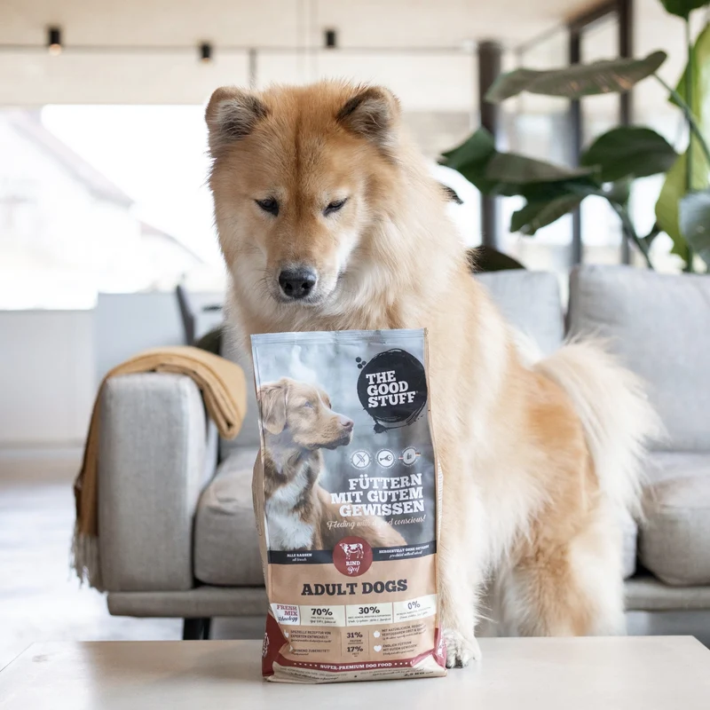 The Goodstuff Adult Dogs Rind Premium Trockenfutter für erwachsene Hunde – Getreidefrei, Natürlich & Leicht Verdaulich für Gesunde Vitalität