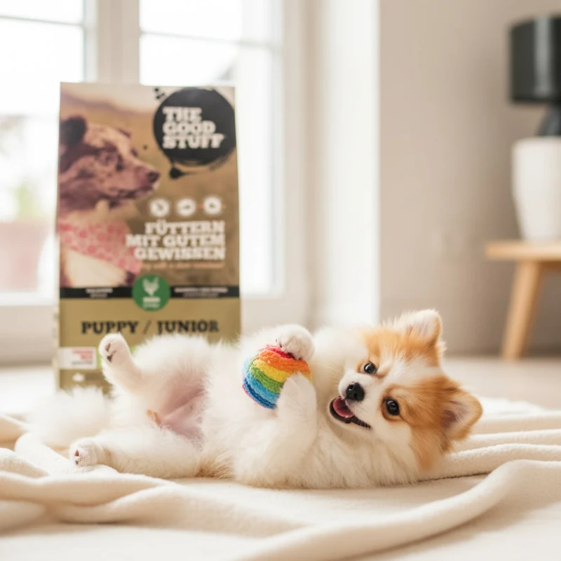 The Goodstuff Puppy/Junior Trockenfutter mit Huhn – Getreidefreies Welpenfutter für optimales Wachstum, gesunde Verdauung und starke Knochen