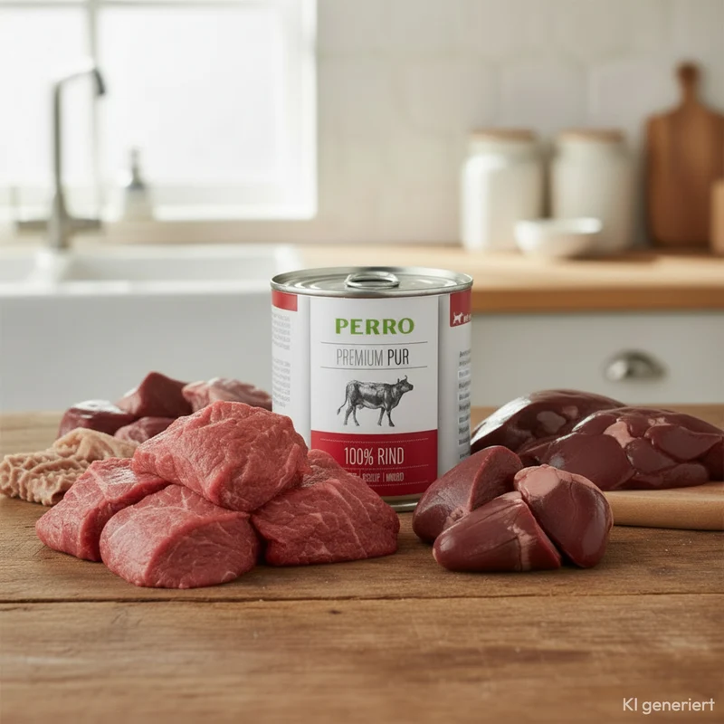 Perro Premium Pur Rind Nassfutter – 100% Singleprotein für Hunde mit Allergien & sensibler Verdauung – Hypoallergen, Getreidefrei & Schonend