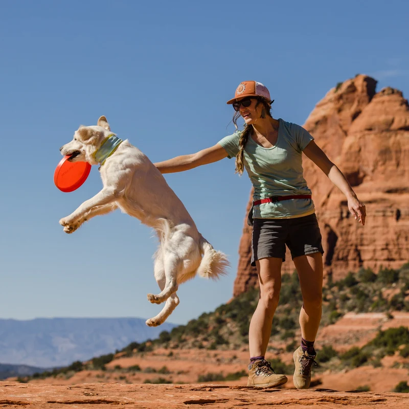 Ruffwear Camp Flyer – Premium Frisbee für Hunde, schwimmfähig, weich & robust für Apportier-Abenteuer am Wasser & Land