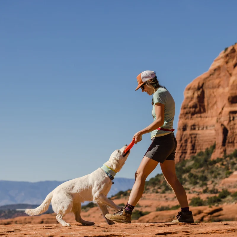 Ruffwear Camp Flyer – Premium Frisbee für Hunde, schwimmfähig, weich & robust für Apportier-Abenteuer am Wasser & Land