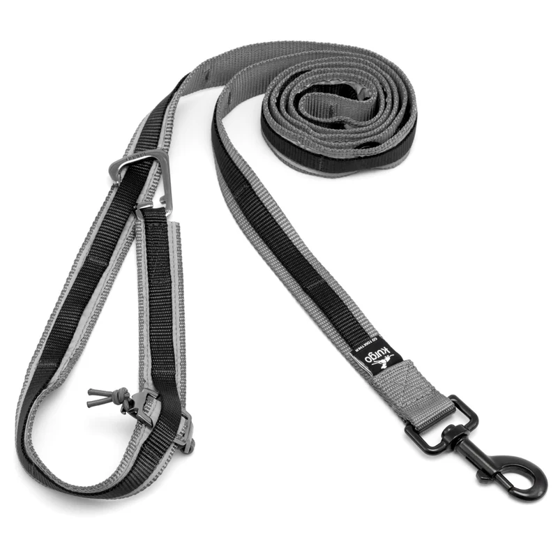 Kurgo Quantum Leash 6-in-1 Hundeleine – Vielseitige Premium-Leine für Training, Jogging & Freihandspaziergänge mit Hund