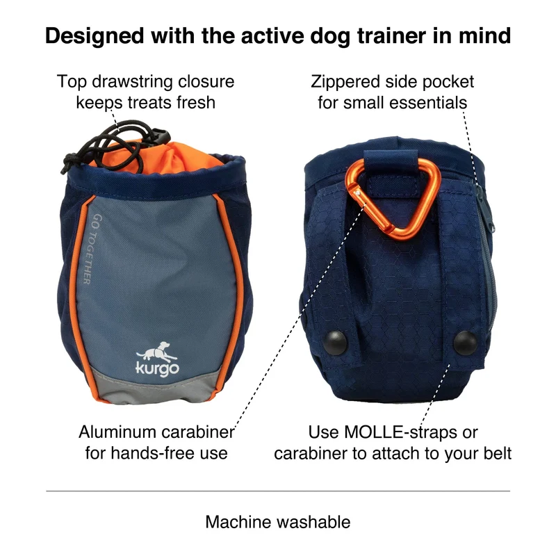 Kurgo Go Stuff It Leckerlibeutel – Praktische Belohnungstasche für effektives Hundetraining mit schnellem Zugriff und sicherem Verschluss