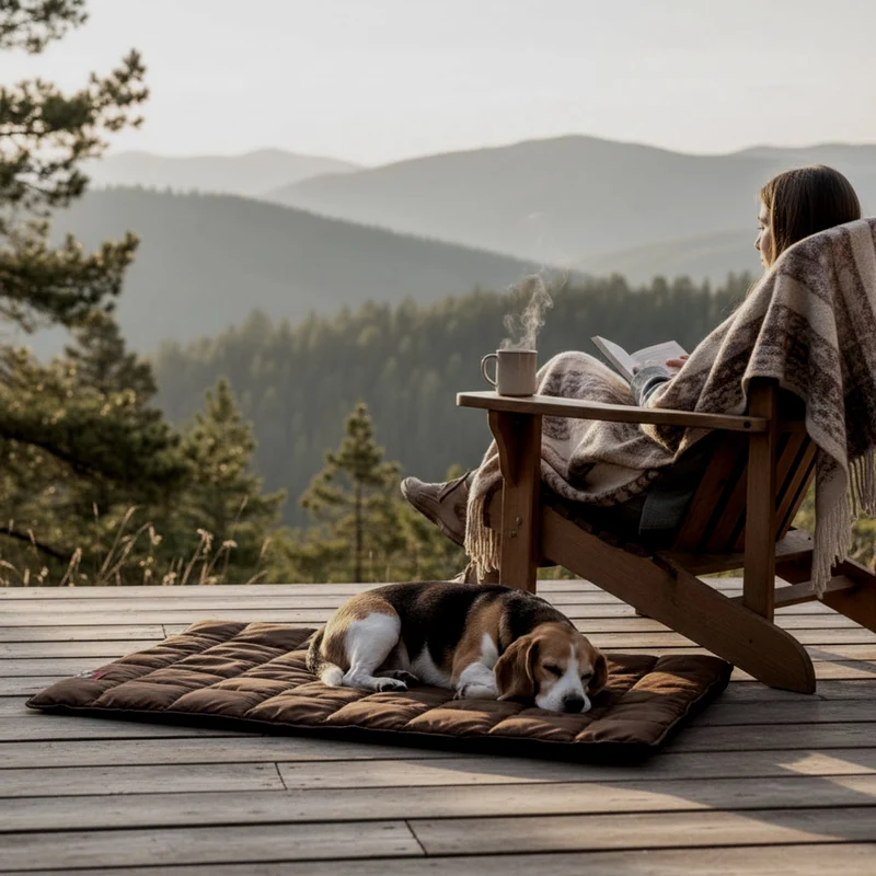 Doctor Bark Portable Hundedecke – Strapazierfähige, waschbare Reisedecke für Auto, Outdoor & unterwegs