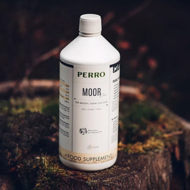 Perro Moor Pur – Natürliches Naturmoor bei Magen-Darm-Problemen, Verdauungsstörungen & Fellwechsel für Hunde