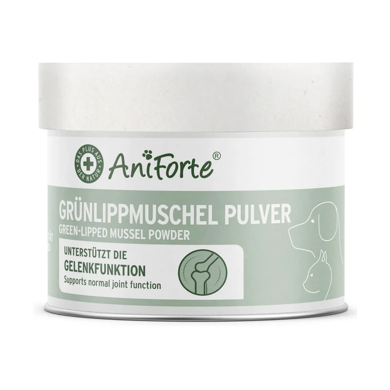 AniForte Grünlippmuschel Pulver für Hunde – Natürliche Gelenkunterstützung für mehr Bewegungsfreude und Vitalität im Alltag