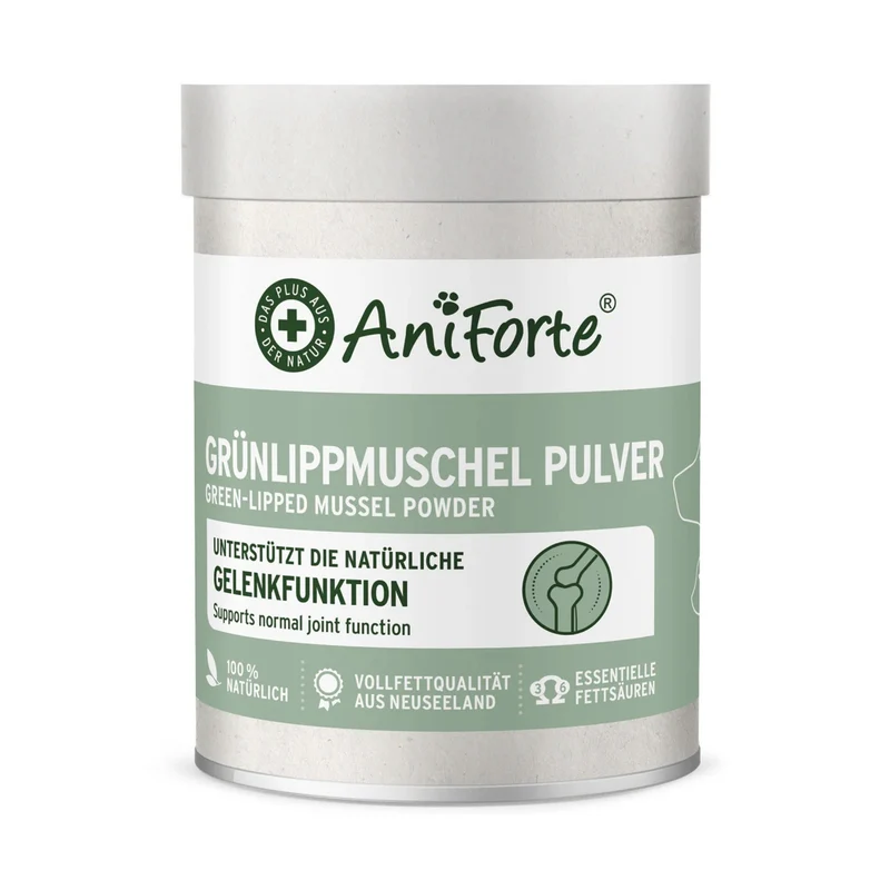 AniForte Grünlippmuschel Pulver für Hunde – Natürliche Gelenkunterstützung für mehr Bewegungsfreude und Vitalität im Alltag