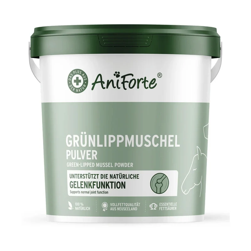 AniForte Grünlippmuschel Pulver für Hunde – Natürliche Gelenkunterstützung für mehr Bewegungsfreude und Vitalität im Alltag