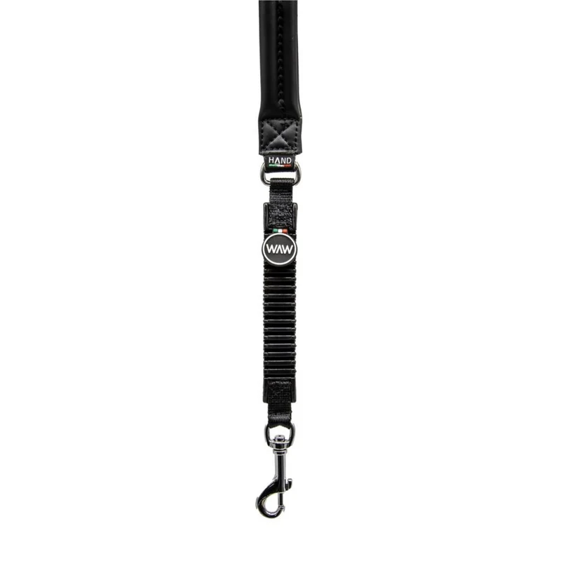 WAW HAND Easy Dog Walk Ruckdämpfer-Leine mit Griff – Gelenkschonend für Hund & Halter, Patentiertes Stoßdämpfer-System gegen Ziehen