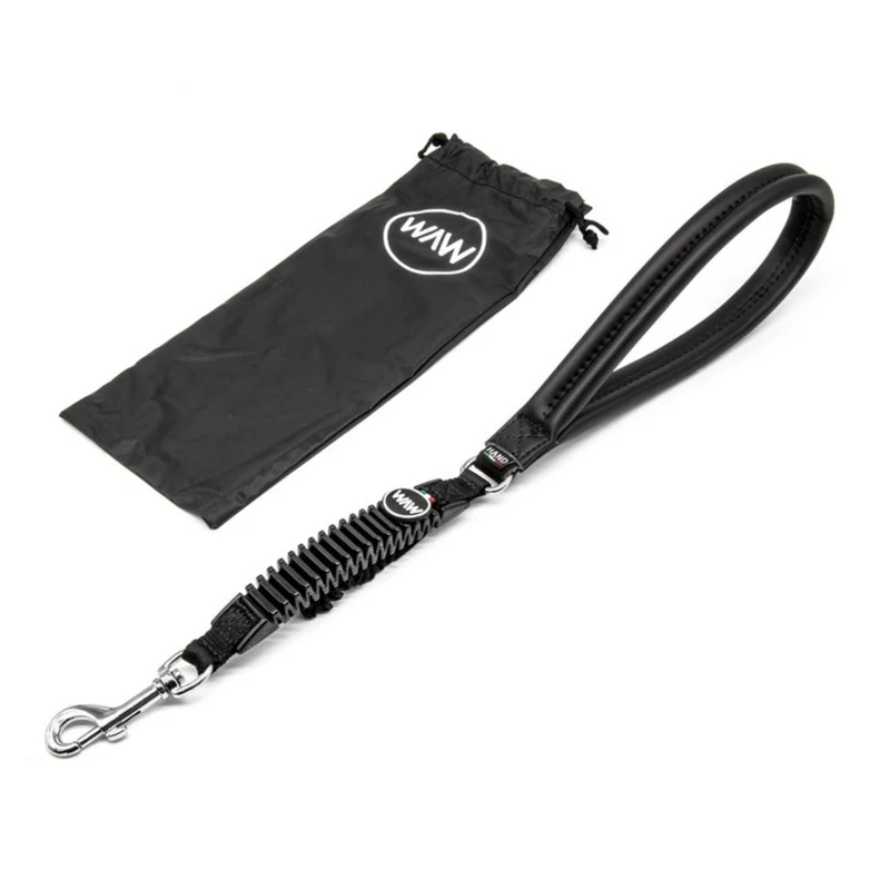 WAW HAND Easy Dog Walk Ruckdämpfer-Leine mit Griff – Gelenkschonend für Hund & Halter, Patentiertes Stoßdämpfer-System gegen Ziehen