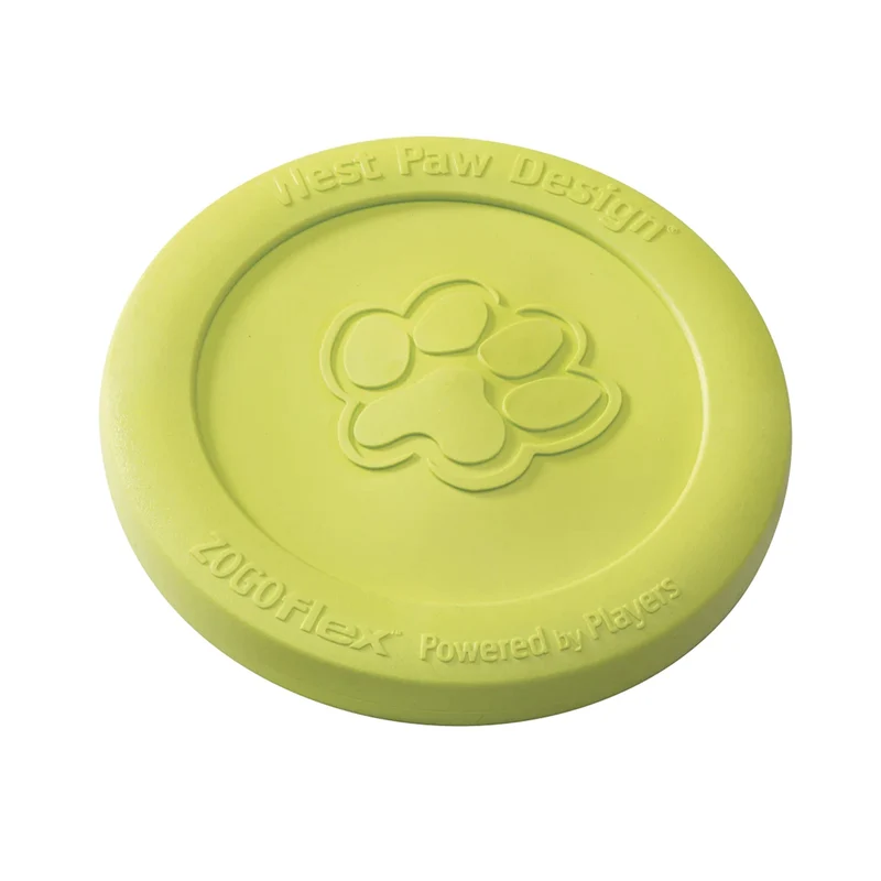 West Paw Zogoflex Zisc – Robustes Frisbee für aktive Hunde, schwimmfähig & flexibel