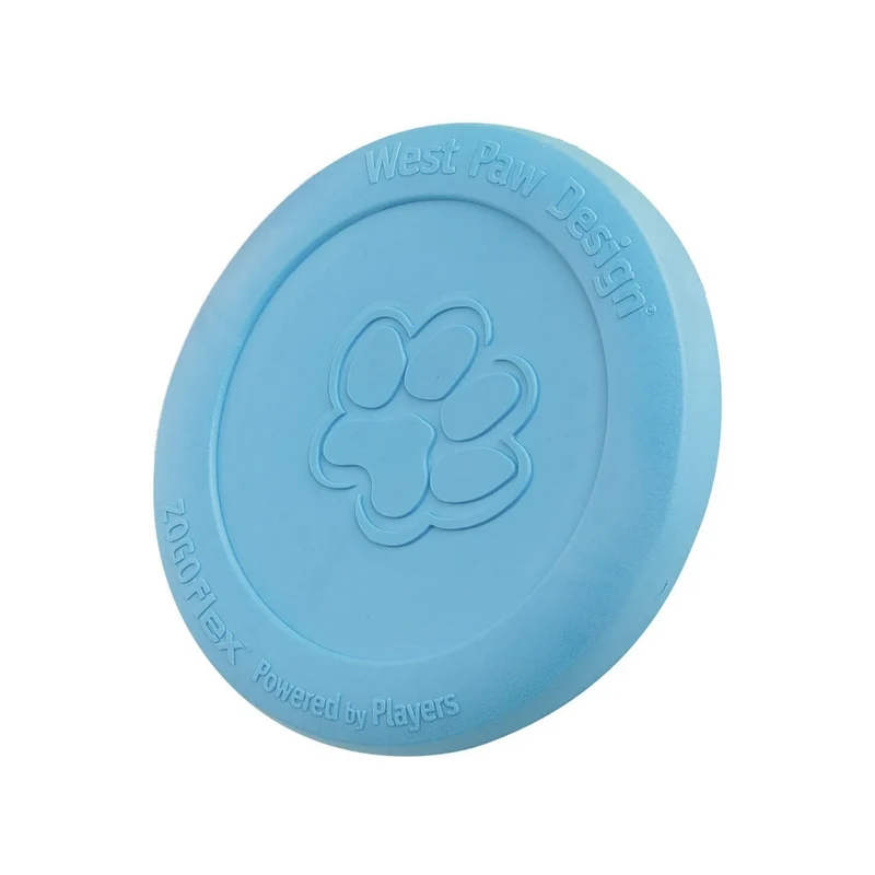 West Paw Zogoflex Zisc – Robustes Frisbee für aktive Hunde, schwimmfähig & flexibel