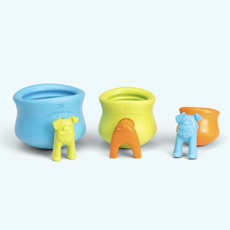 West Paw Zogoflex Toppl Stopper – Interaktives Hundespielzeug & Snackball für mentale Auslastung, langlebig & spülmaschinenfest
