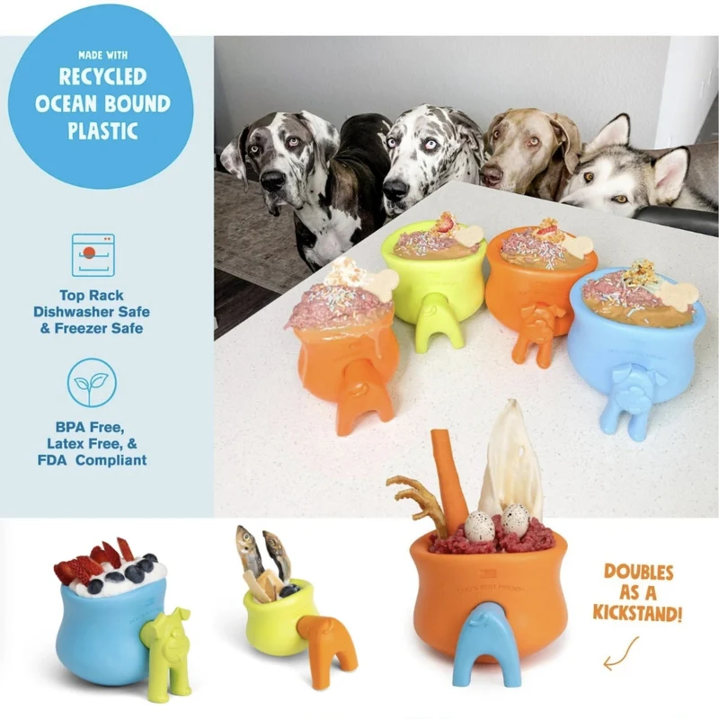 West Paw Zogoflex Toppl Stopper – Interaktives Hundespielzeug & Snackball für mentale Auslastung, langlebig & spülmaschinenfest