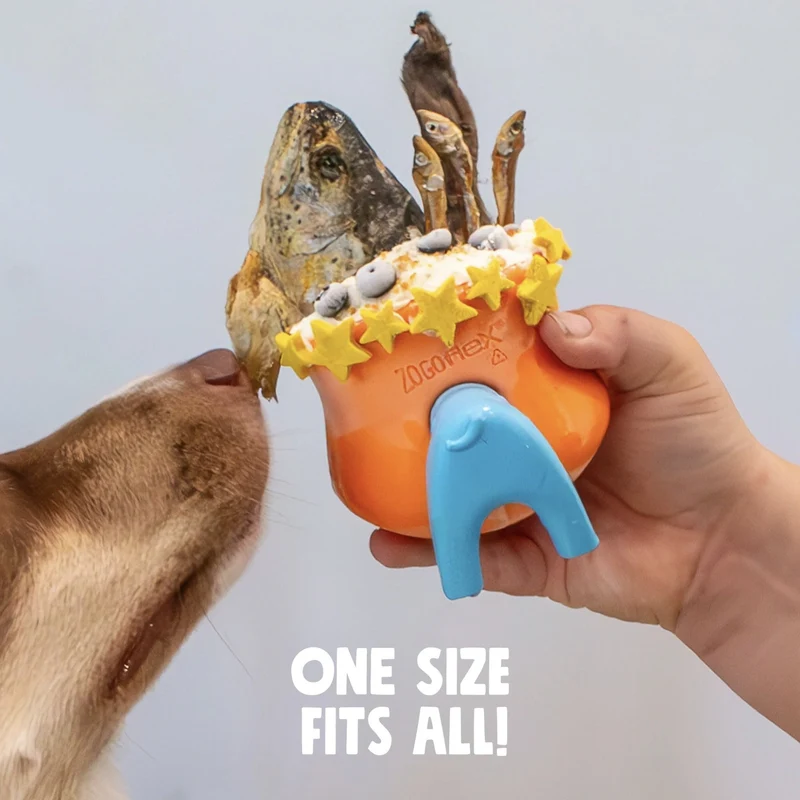 West Paw Zogoflex Toppl Stopper – Interaktives Hundespielzeug & Snackball für mentale Auslastung, langlebig & spülmaschinenfest