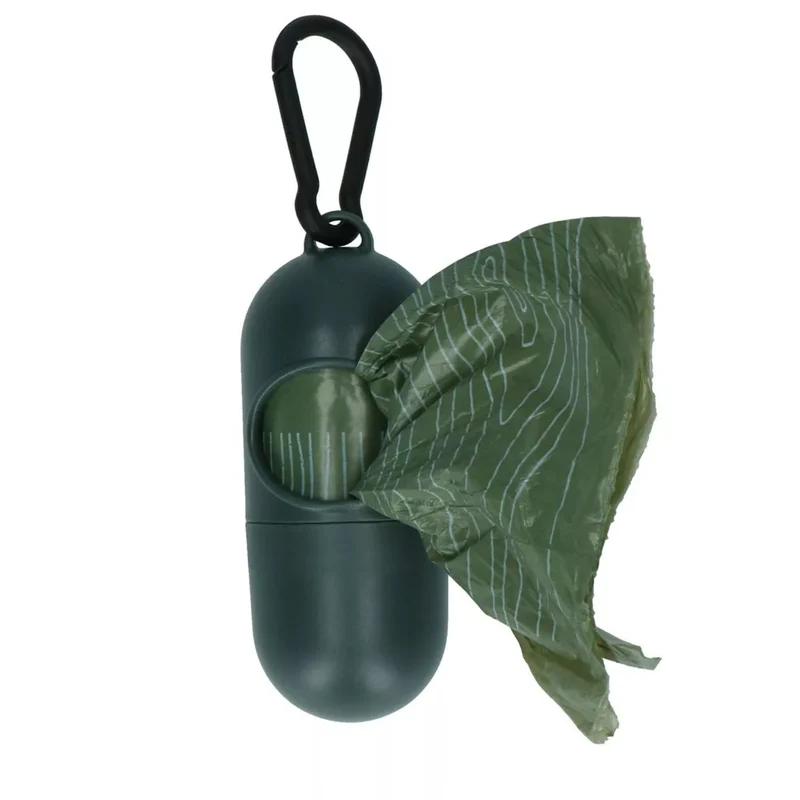 PoopyGo Hundekotbeutelspender – Praktischer Clip für Leine & Tasche, geruchsdicht, inkl. 1 Rolle