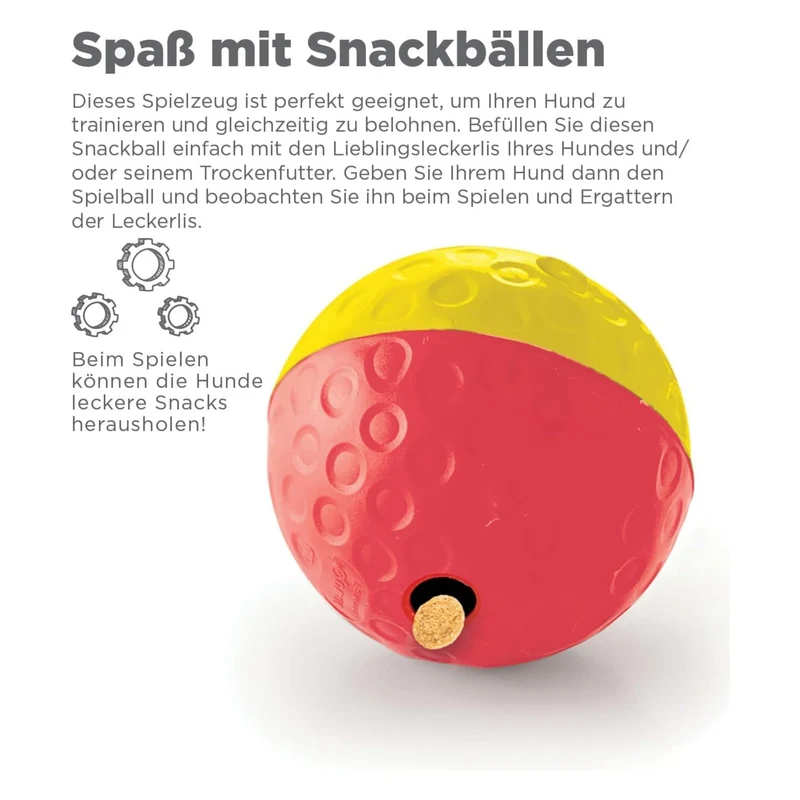 Nina Ottosson Treat Tumble Ball – Intelligenzspielzeug gegen Langeweile & Unterforderung – Level 1