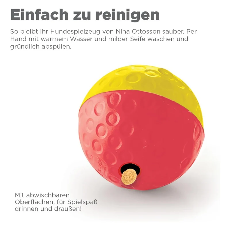 Nina Ottosson Treat Tumble Ball – Intelligenzspielzeug gegen Langeweile & Unterforderung – Level 1