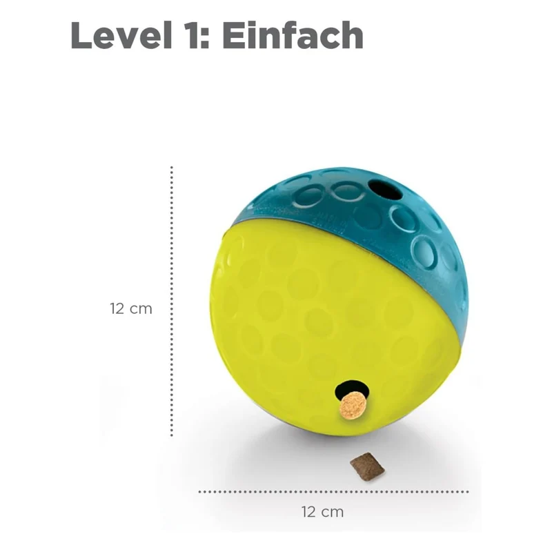 Nina Ottosson Treat Tumble Ball – Intelligenzspielzeug gegen Langeweile & Unterforderung – Level 1