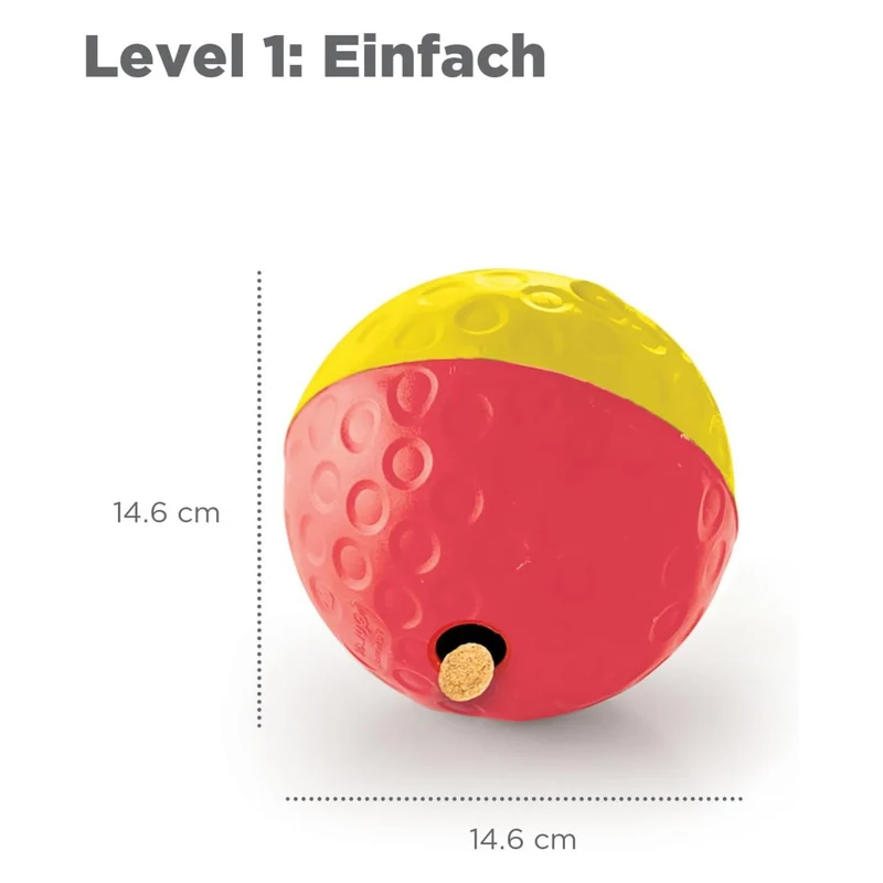Nina Ottosson Treat Tumble Ball – Intelligenzspielzeug gegen Langeweile & Unterforderung – Level 1