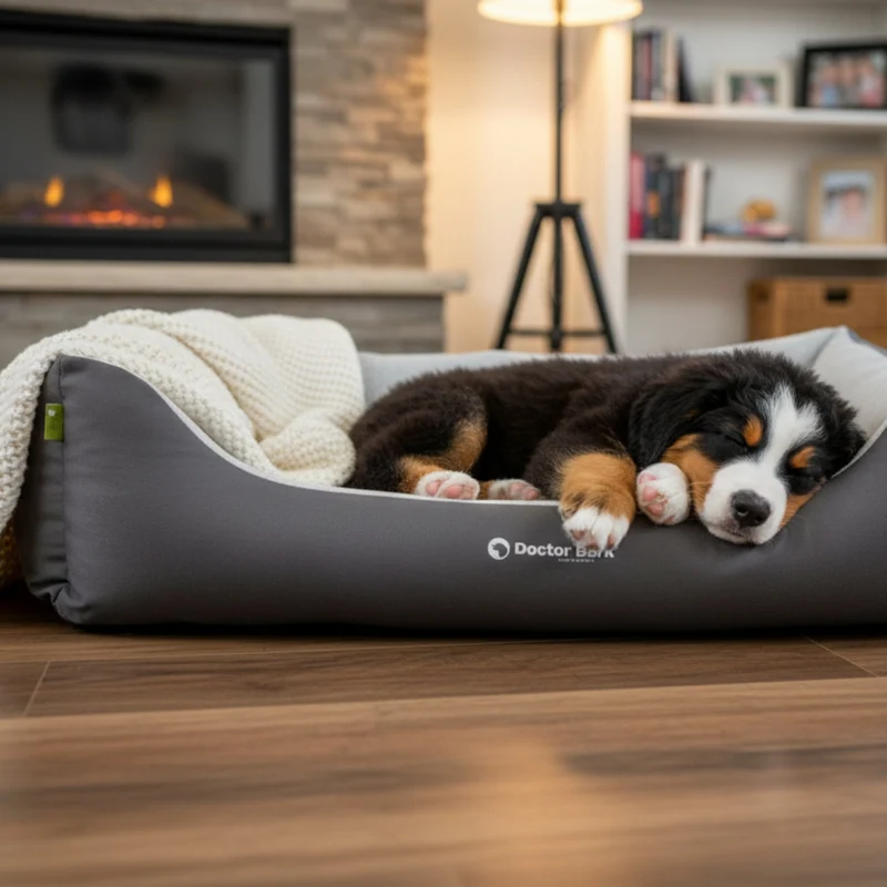 Doctor Bark Ergonomisches Hundebett – Höchster Komfort für gesunden Schlaf, Gelenkschonung & hochwertige Premium-Materialien