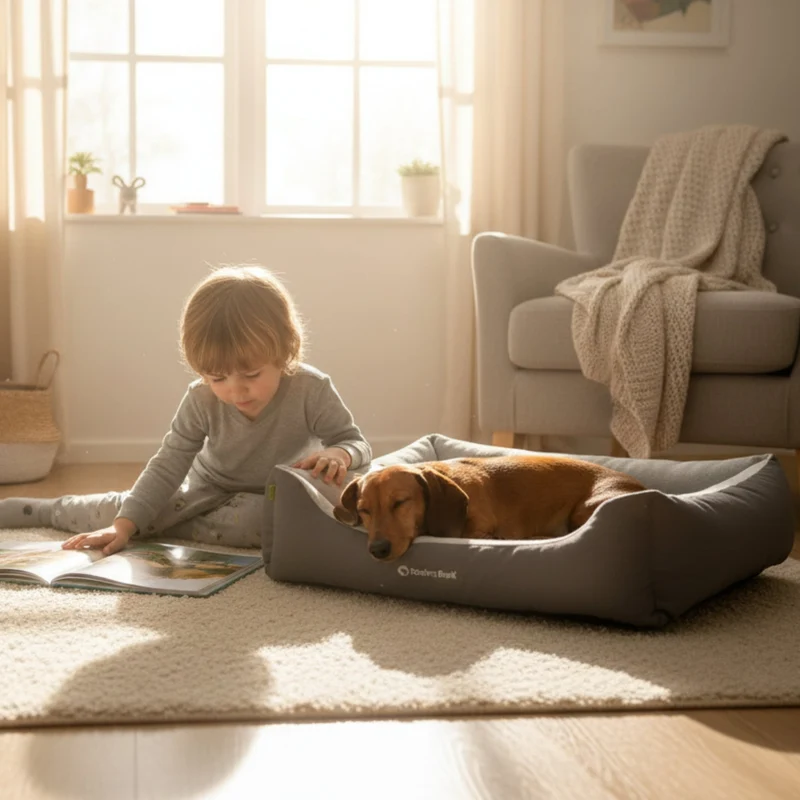 Doctor Bark Ergonomisches Hundebett – Höchster Komfort für gesunden Schlaf, Gelenkschonung & hochwertige Premium-Materialien