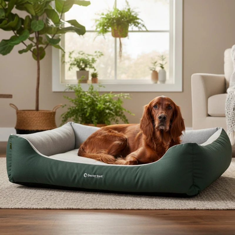 Doctor Bark Ergonomisches Hundebett – Höchster Komfort für gesunden Schlaf, Gelenkschonung & hochwertige Premium-Materialien