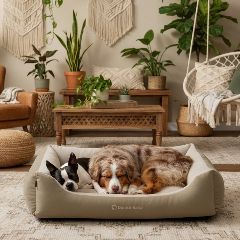 Doctor Bark Ergonomisches Hundebett – Höchster Komfort für gesunden Schlaf, Gelenkschonung & hochwertige Premium-Materialien