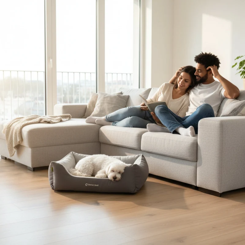 Doctor Bark Ergonomisches Hundebett – Höchster Komfort für gesunden Schlaf, Gelenkschonung & hochwertige Premium-Materialien
