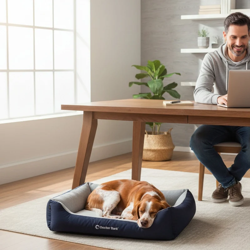 Doctor Bark Ergonomisches Hundebett – Höchster Komfort für gesunden Schlaf, Gelenkschonung & hochwertige Premium-Materialien